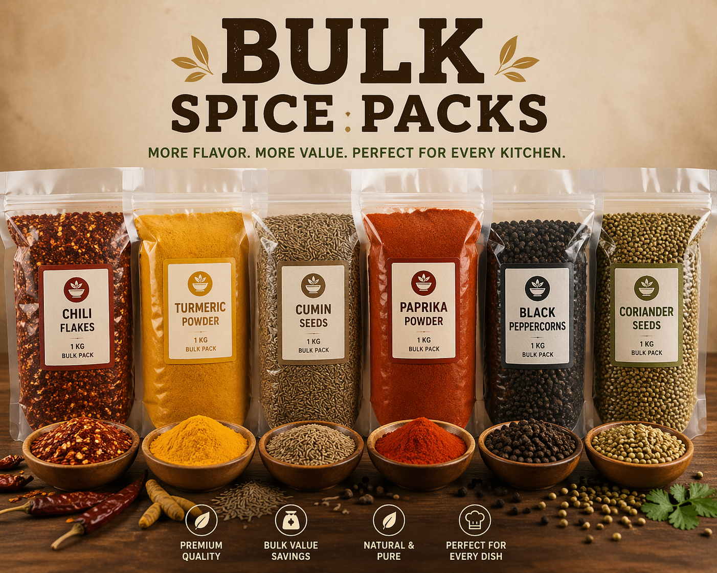 Bulk Spice Packs